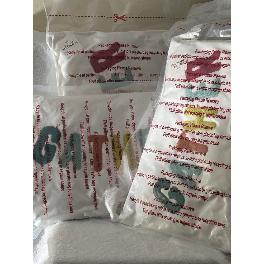 Gather Pillows - Perfect for Fall Holidays Thanksgiving Christmas - 3 Pack NEW